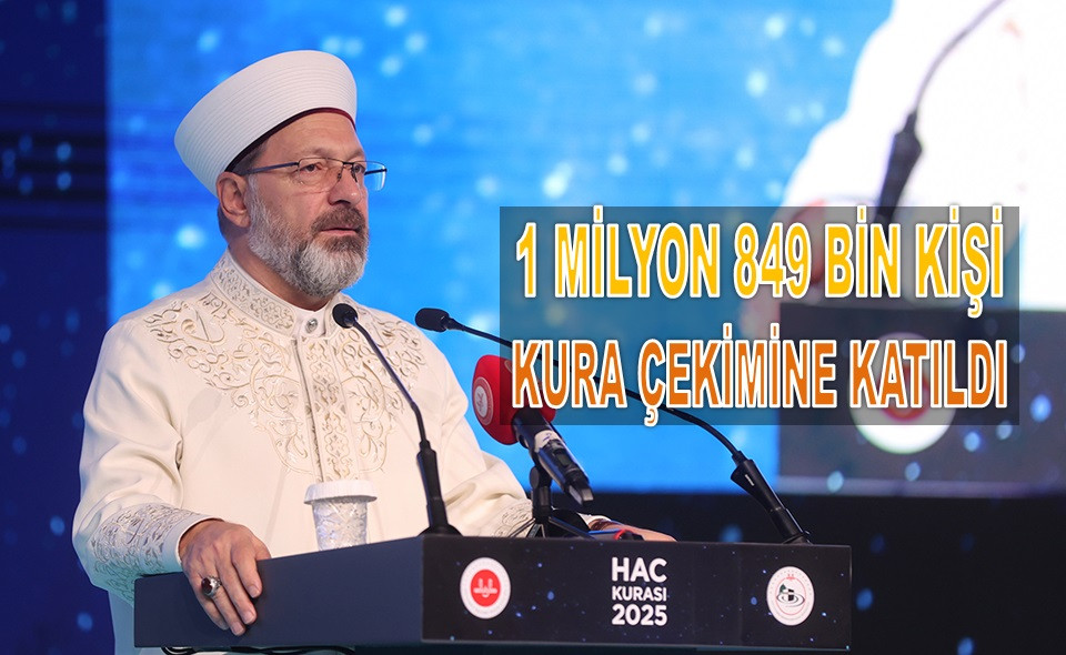 2025 YILI HAC KURA SONUÇLARI BELLİ OLDU