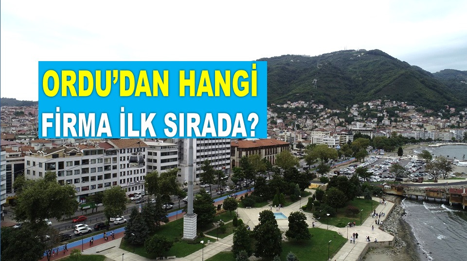 ANADOLU'NUN 500 FİRMASI'NDAN 7'Sİ ORDU'DAN