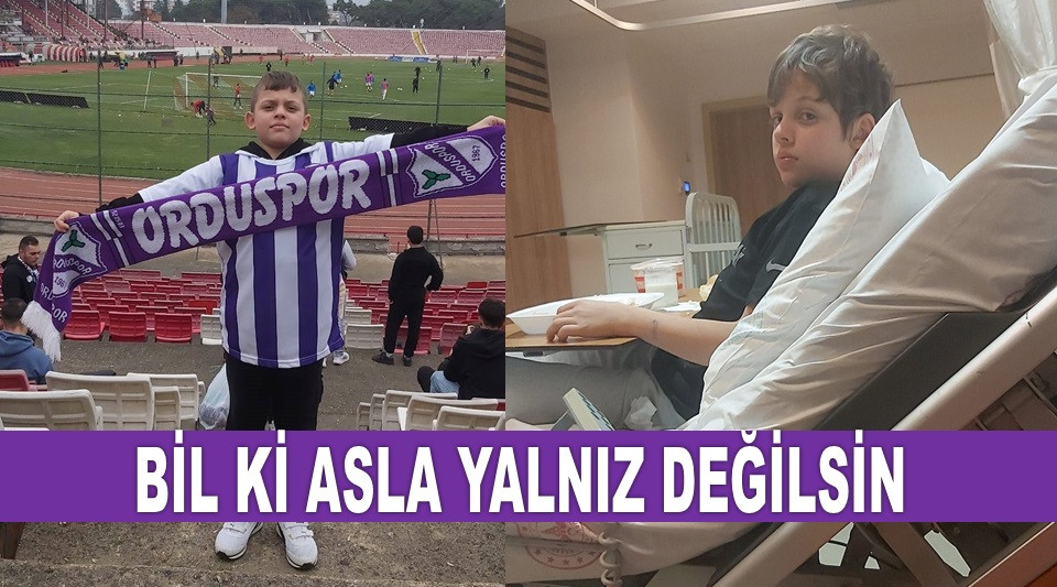 İLİK KANSERİ OLAN MİNİK ÖMÜR'E DUYGUSAL MESAJ