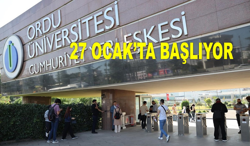 ORDU ÜNİVERSİTESİ'NDE DOKTORA BAŞVURULAR BAŞLIYOR