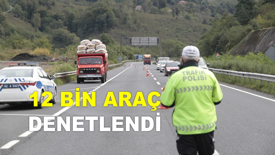 ORDU'DA 26 ARACA DRİFT ATMAKTAN CEZA KESİLDİ