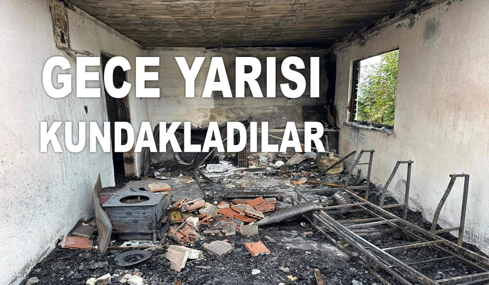 ORDU'DA BAŞKAN YARDIMCISININ EVİNİ YAKTILAR