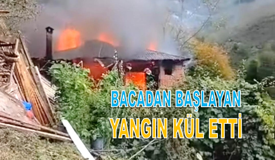 ORDU'DA ÇIKAN YANGIN EVİ KULLANILMAZ HALE GETİRDİ