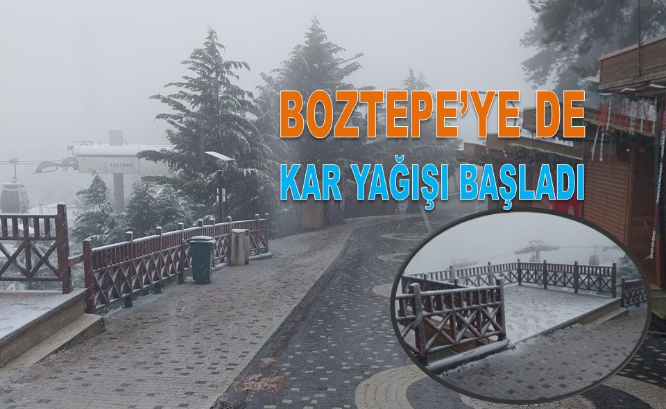 ORDU'DA KAR YAĞIŞI BOZTEPE'YE KADAR GELDİ!