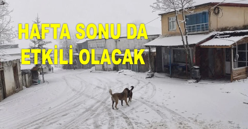 ORDU'DA KAR YAĞIŞI YENİDEN BAŞLADI