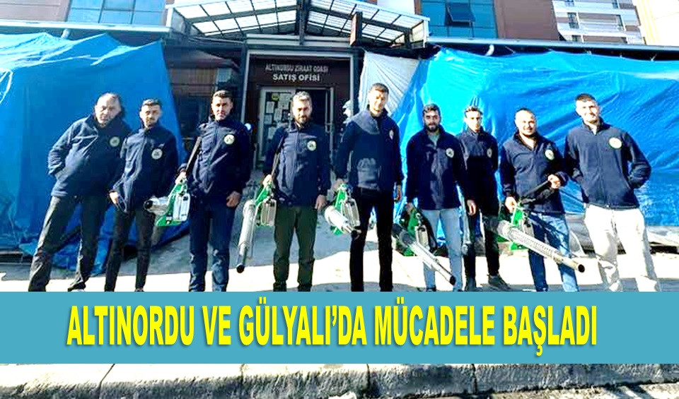 ORDU'DA KOKARCAYLA MÜCADELE TİMİ SAHAYA İNDİ