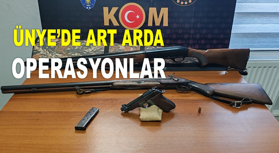 ORDU'DA SİLAH KAÇAKÇILARINA OPERASYON YAPILDI