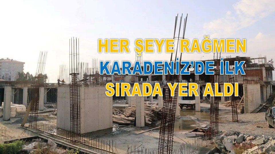 ORDU'DA YAPI RUHSATI VERİLEN DAİRE SAYISI DİBE VURDU