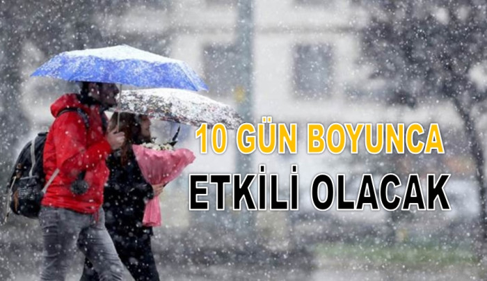 ORDU'YA KUVVETLİ SAĞANAK UYARISI YAPILDI!