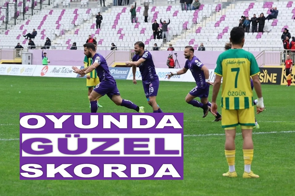 OSMANİYE'Yİ 2-1 YENEN 52 ORDUSPOR LİDERLİĞE OTURDU