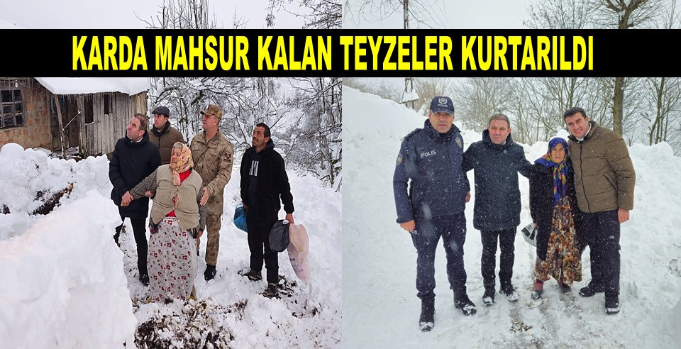 TEYZELERİ KAYMAKAM VE BELEDİYE BAŞKANI KURTARDI