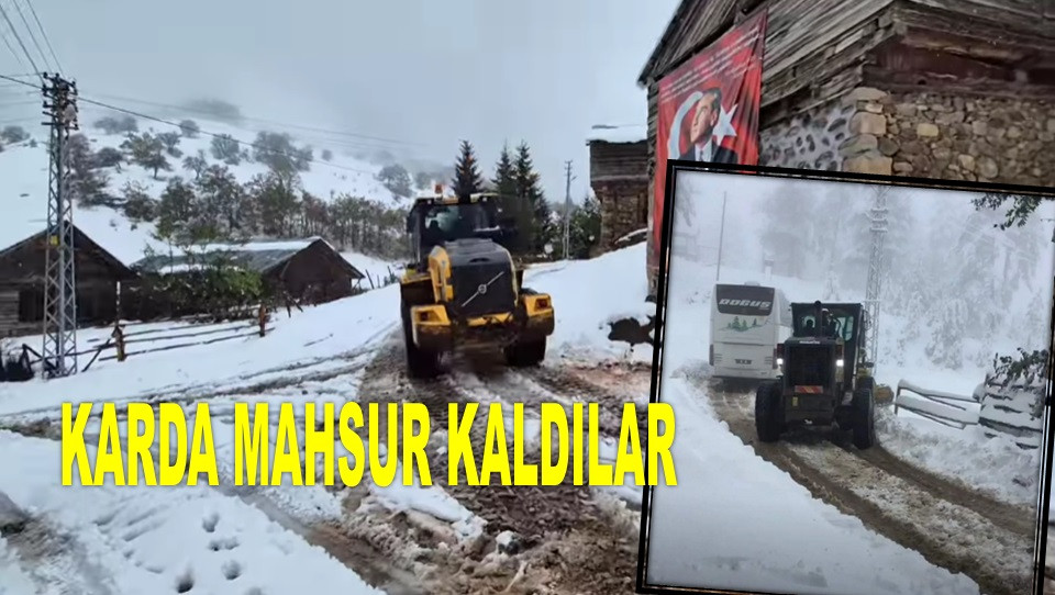 YAYLADA MAHSUR KALAN AİLE İÇİN EKİPLER SEFERBER OLDU